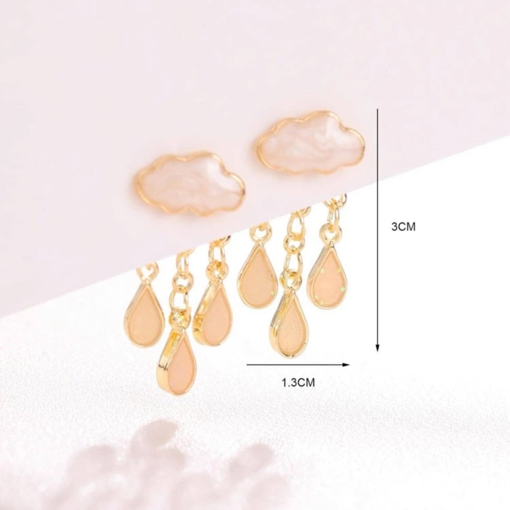 🌧️ Rain Cloud Earrings 🌧️ - Picture 3 of 5